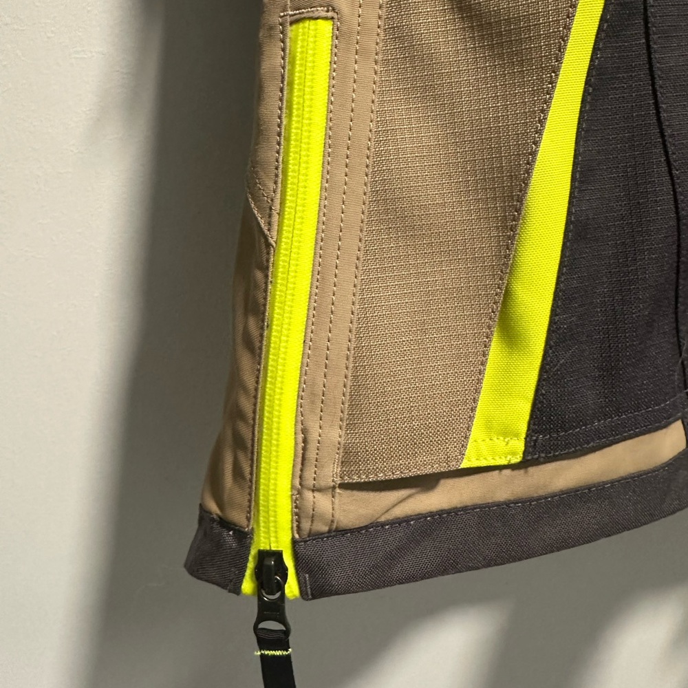 Klim Women’s Artemis Adventure Jacket - Black, Tan & Hi-Vis Yellow - Picture 7 of 9
